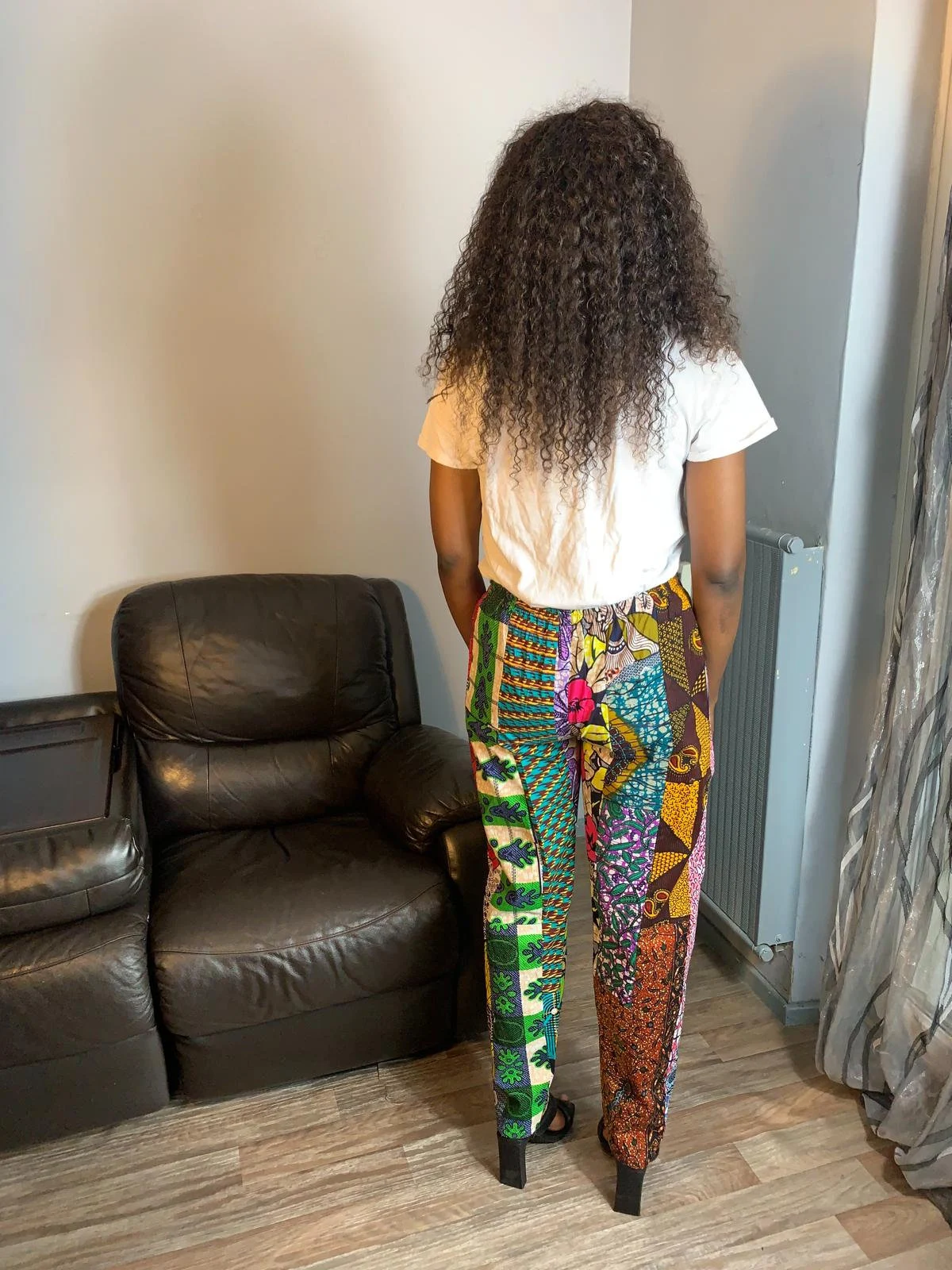 Pantalon Mixte Patchwork en Wax - Qualité Supérieure, Ankara, Coloré 1