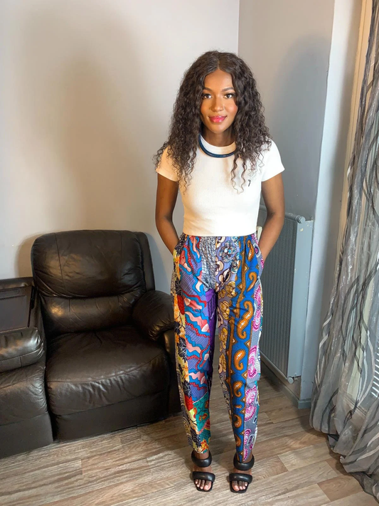 Gemischte Patchwork-Wachshose - Überlegene Qualität, Ankara, Bunt 3