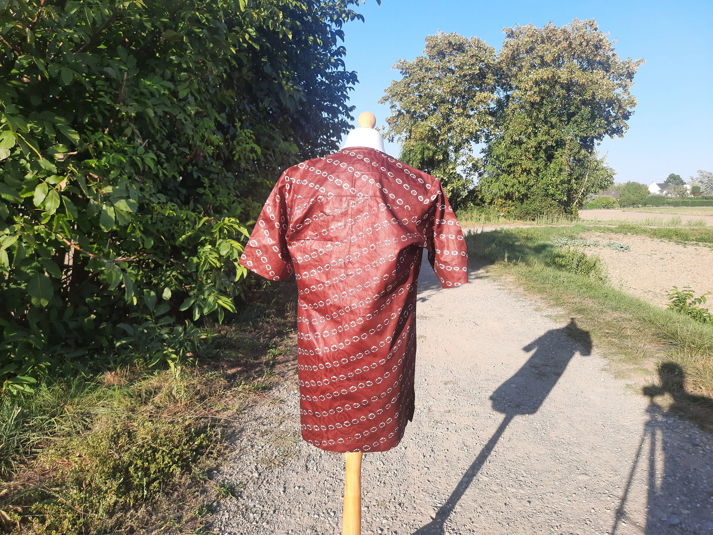 Chemise Homme Bazin Batik Kampala Adire