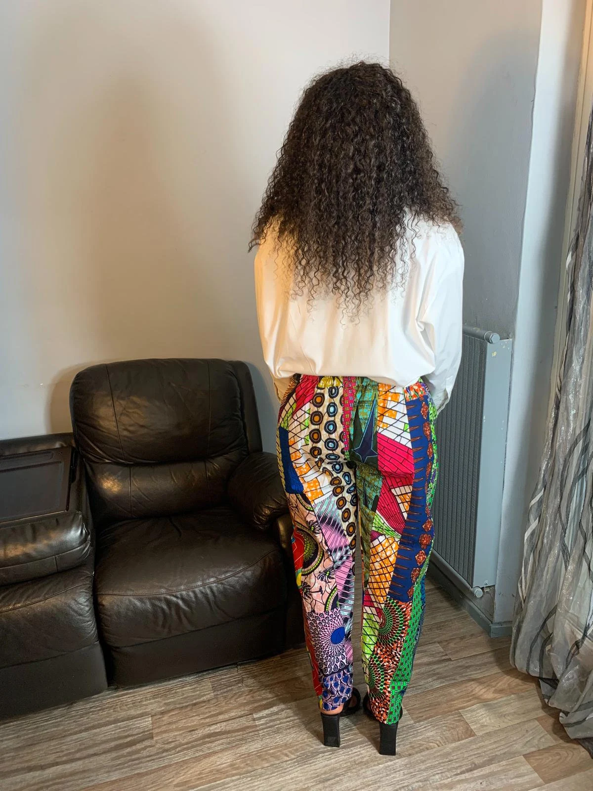 Pantalon Mixte Patchwork en Wax - Qualité Supérieure, Ankara, Coloré 4