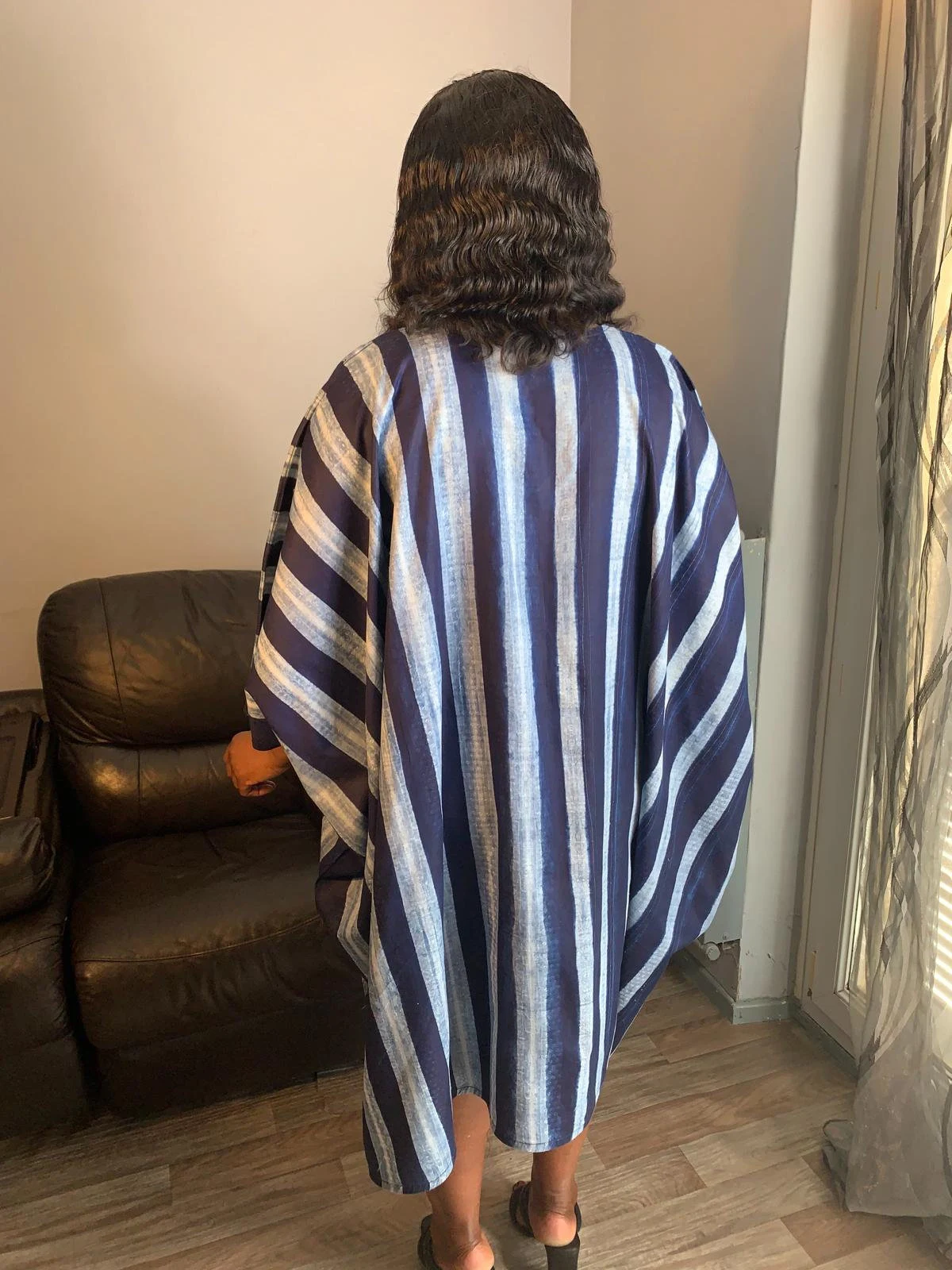 Robe femme indigo, Adire , Tye and Dye, kampala, batik 100%Coton