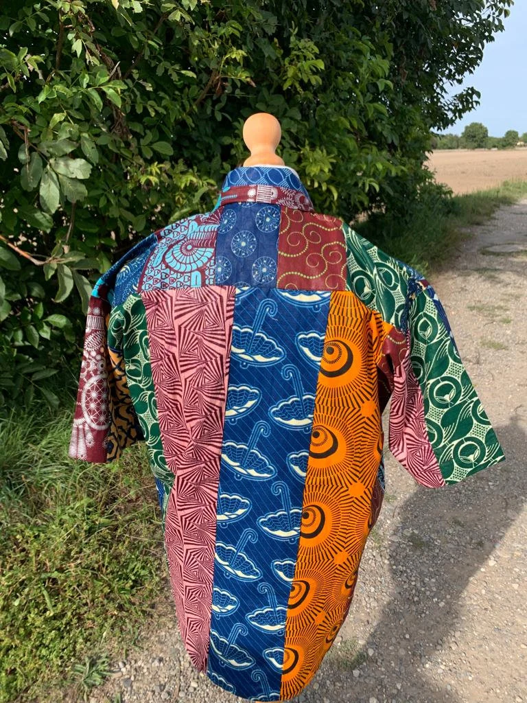 Chemises Patchwork Ankara, Wax anglais,