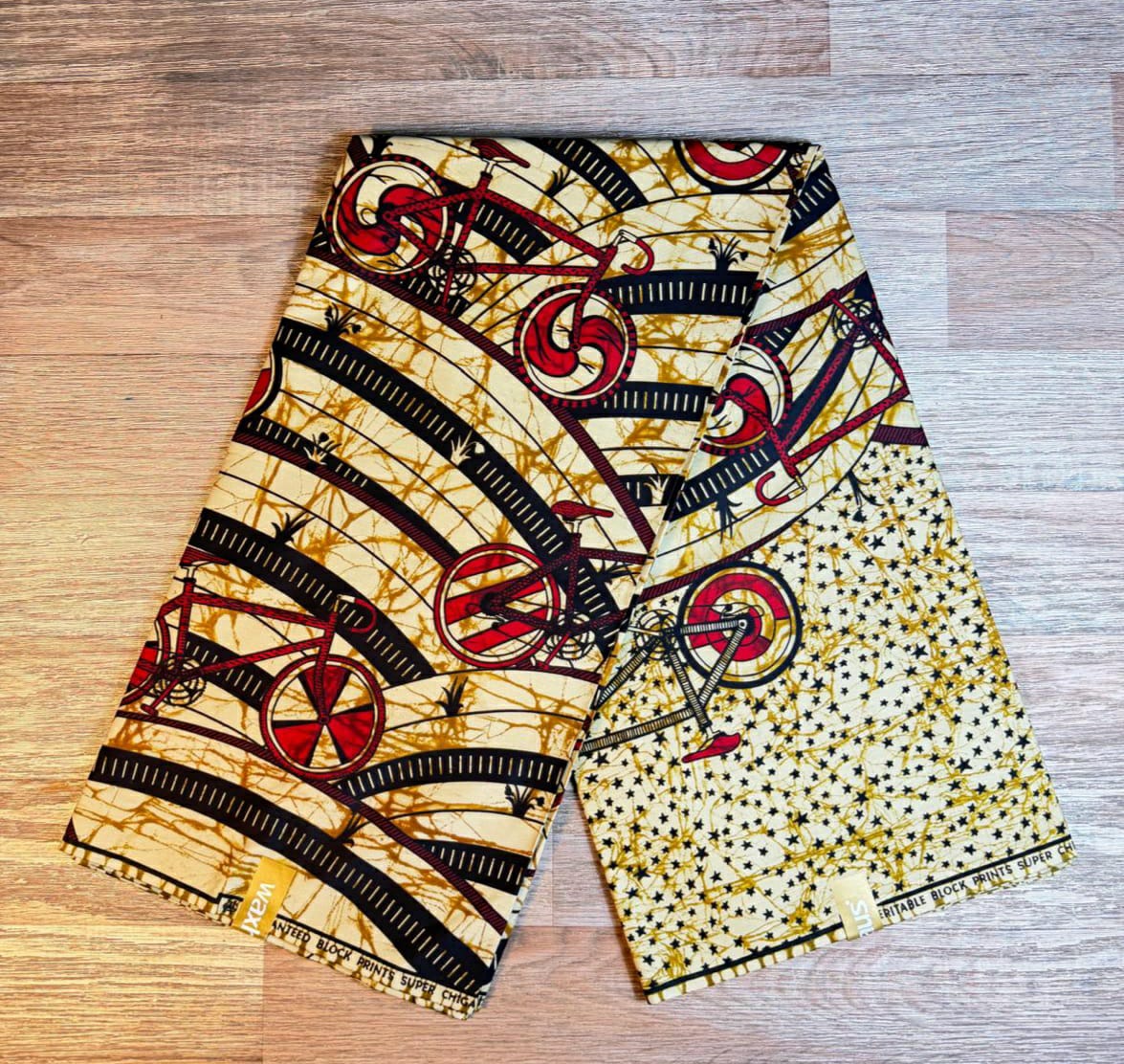 Tissus Wax Africain Ankara 6 yards Wax Chiganvy 100% Coton