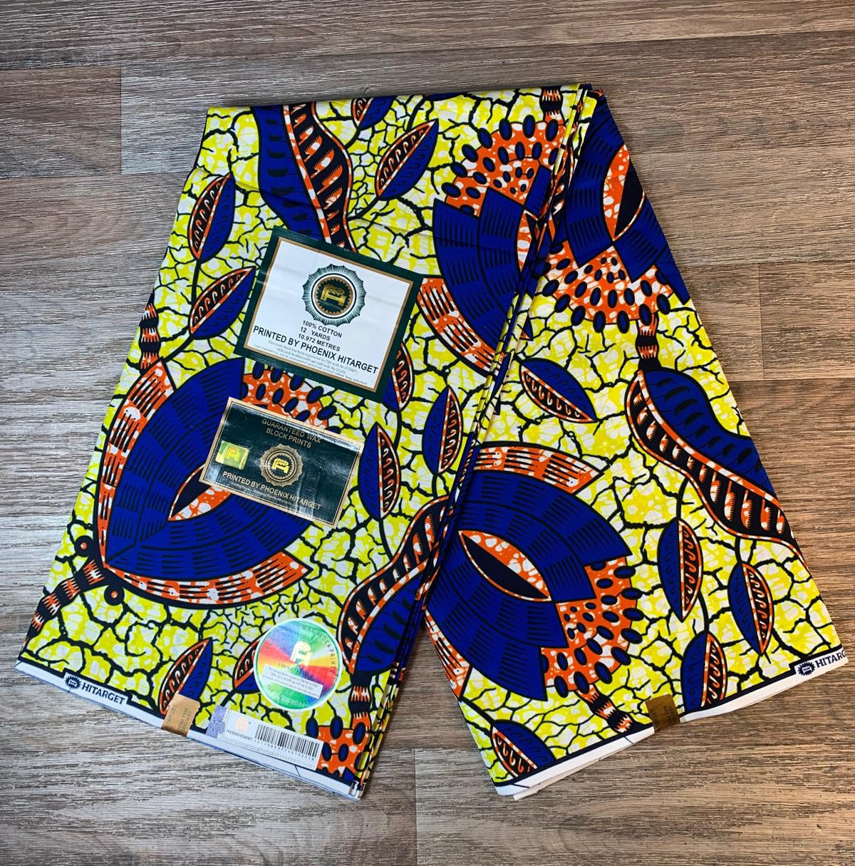 Tissus Wax Africain 100% Coton Ankara  1 à 6 yards Wax Hitarget