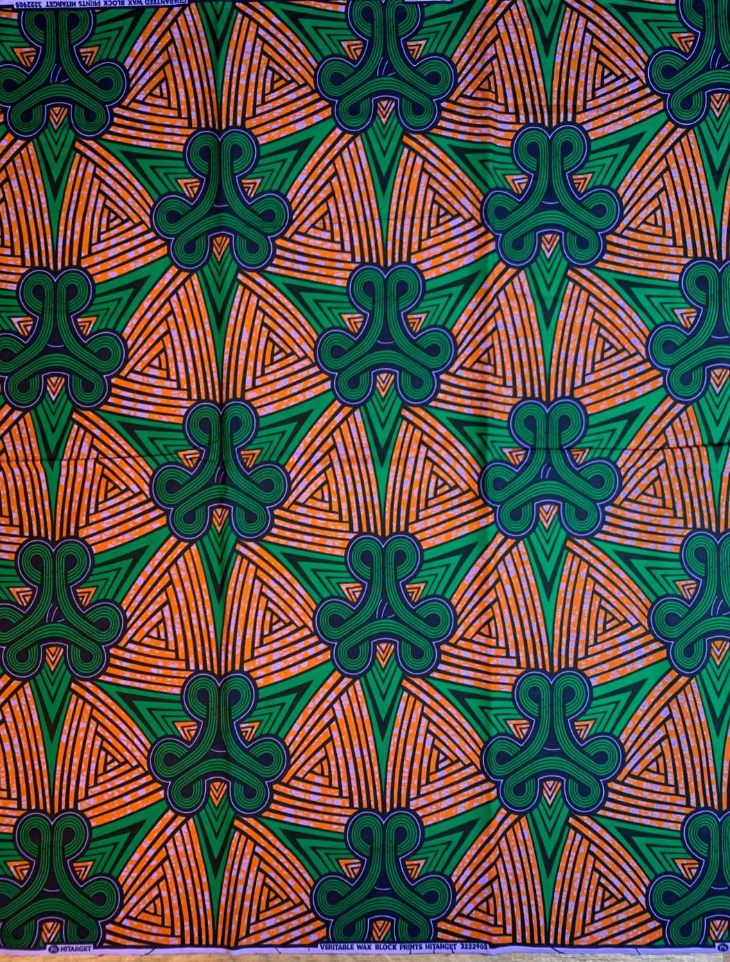 Tissus Wax Africain 100% Coton Ankara Design 6 yards Wax Hitarget Authentique Collection