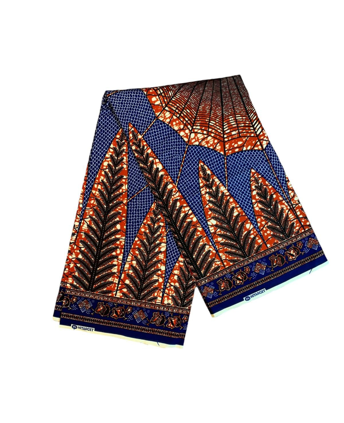 Tissus Wax Africain 100% Coton Ankara Design, 6 yard Wax Hitarget Authentique Collection