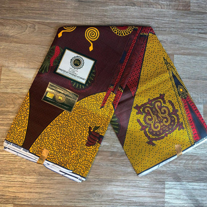 Tissus Wax Africain 100% Coton Ankara Design 1 à 6 yards Wax Hitarget Authentique  Collection Design vintage Yoruba