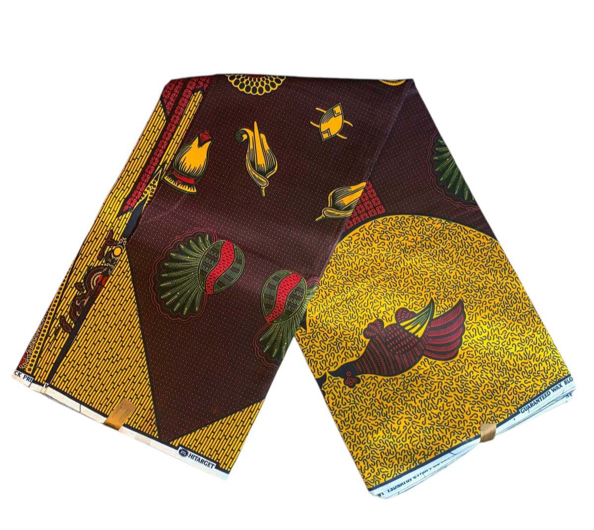 Tissus Wax Africain 100% Coton Ankara Design 1 à 6 yards Wax Hitarget Authentique  Collection Design vintage Yoruba