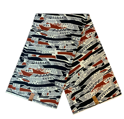 Tissus Wax Africain 100% Coton Ankara  1 à 6 yards Wax Hitarget Authentique  Collection Design Ankara Tribal