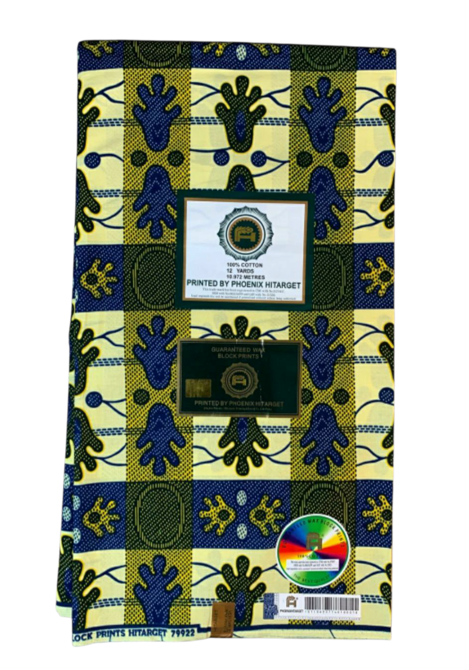 Tissus Wax Africain 100% Coton Ankara  1 à 6 yards Wax Hitarget Authentique  Collection Ankara Design