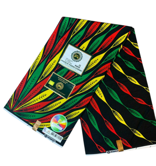 Tissus Wax Africain 100% Coton Ankara  1 à 6 yards Wax Hitarget Authentique Collection Ankara Design.