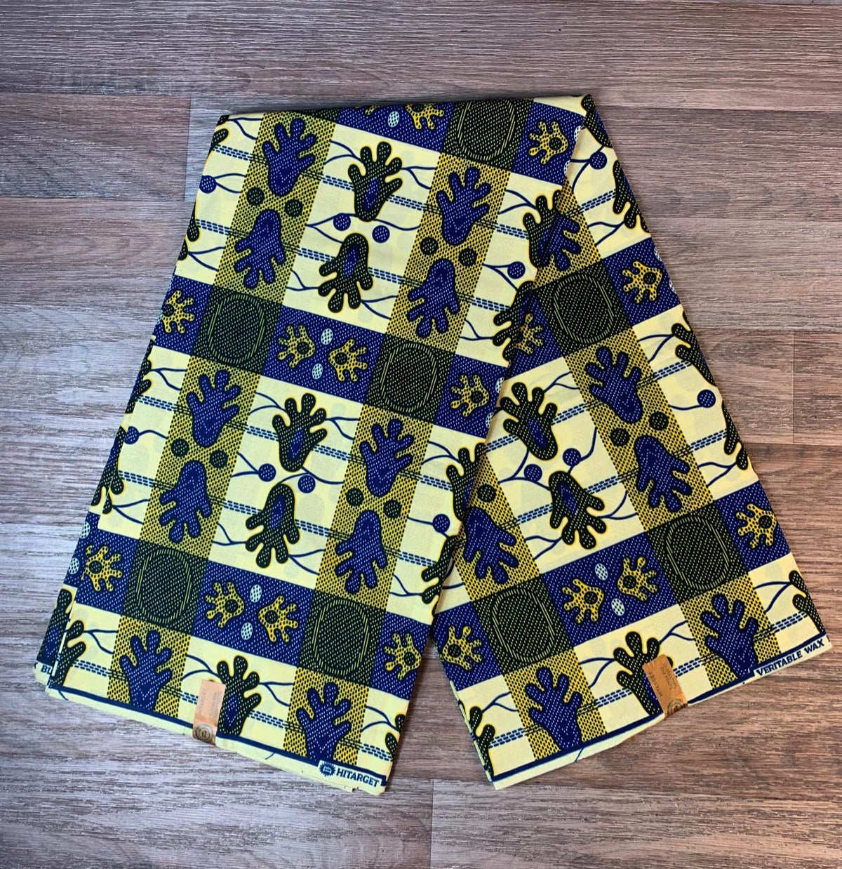 Tissus Wax Africain 100% Coton Ankara  1 à 6 yards Wax Hitarget Authentique  Collection Ankara Design