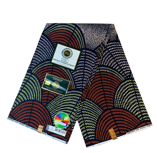 Tissus Wax Africain 100% Coton Ankara  1 à 6 yards Wax Hitarget Authentique Collection Ankara Design