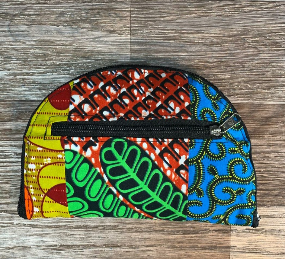 Tote Bag Patchwork En Wax. Wax 100% Coton XL Pliable avec Fermeture Éclaire. Wax de qualité supérieure