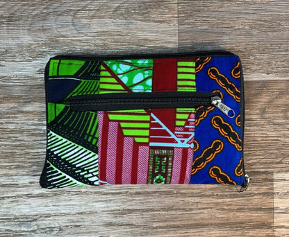 Tote Bag Patchwork En Wax. Wax 100% Coton XL Pliable avec Fermeture Éclaire. Wax de qualité supérieure