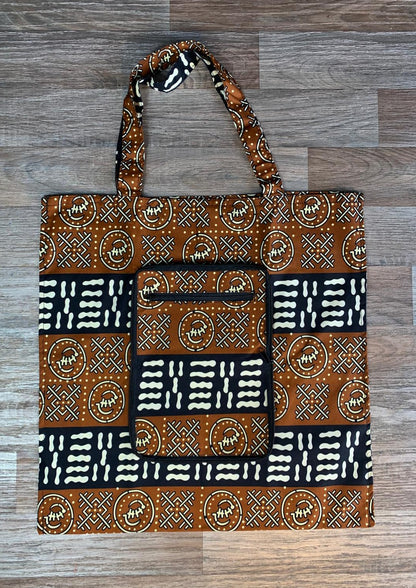 Tote Bag en Wax Carré