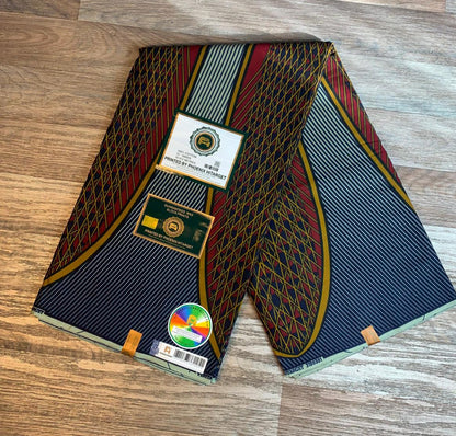 Tissus Wax Africain 100% Coton Ankara  1 à 12 yards Wax Hitarget   Ankara