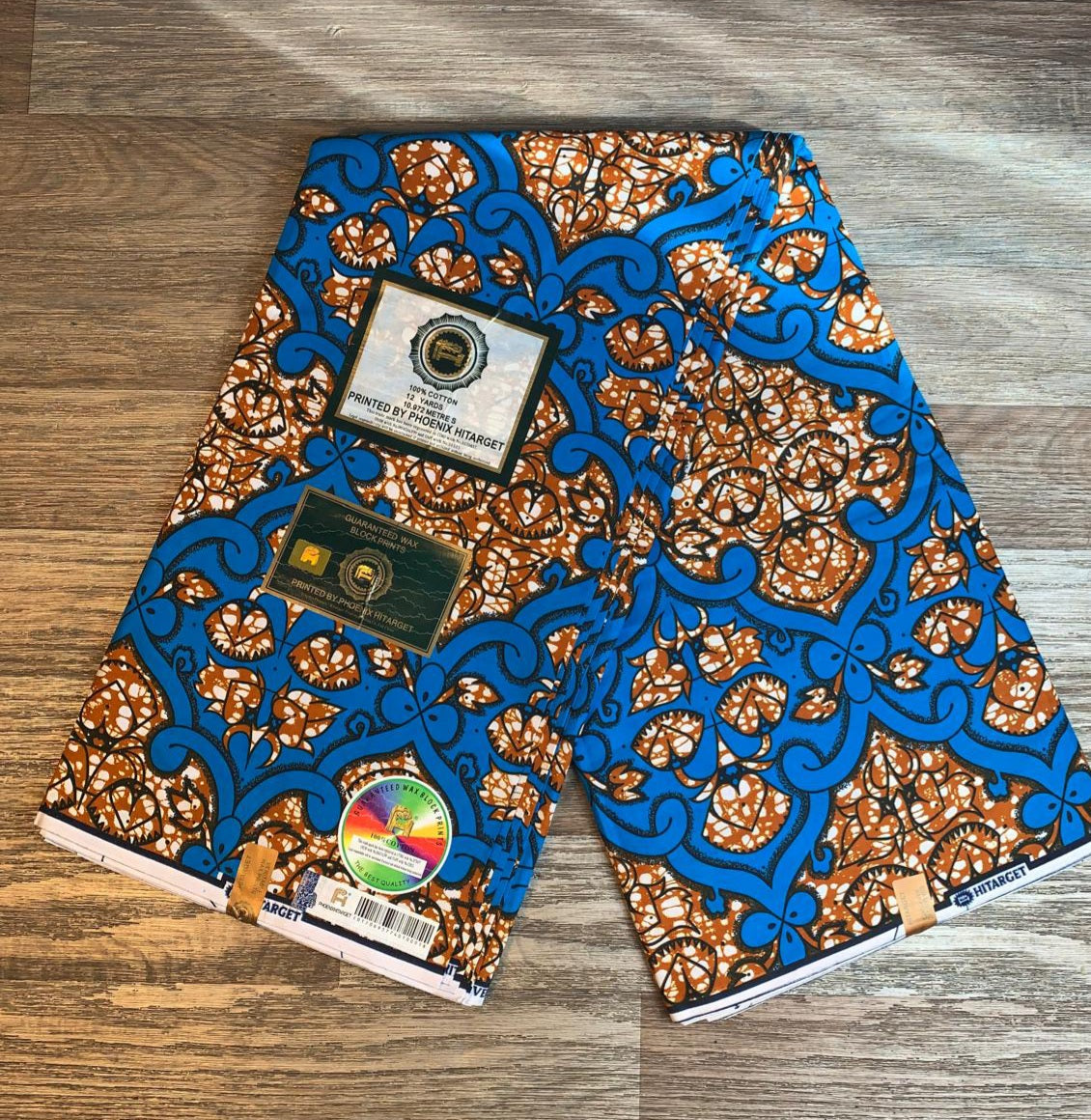Tissus Wax Africain 100% Coton Ankara 1 à 12 yards Wax Hitarget   Ankara