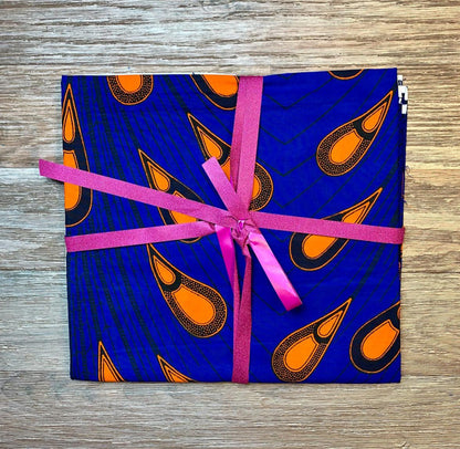 Pagnes en Wax Africain 100% Coton - 2 yards Motif : Étoilés