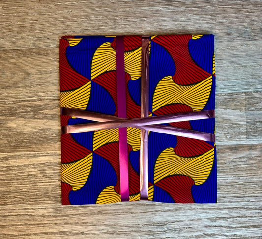 Pagnes en Wax Africain 100% Coton - 2 yards Motif : Ma chérie ne me tourne pas le dos
