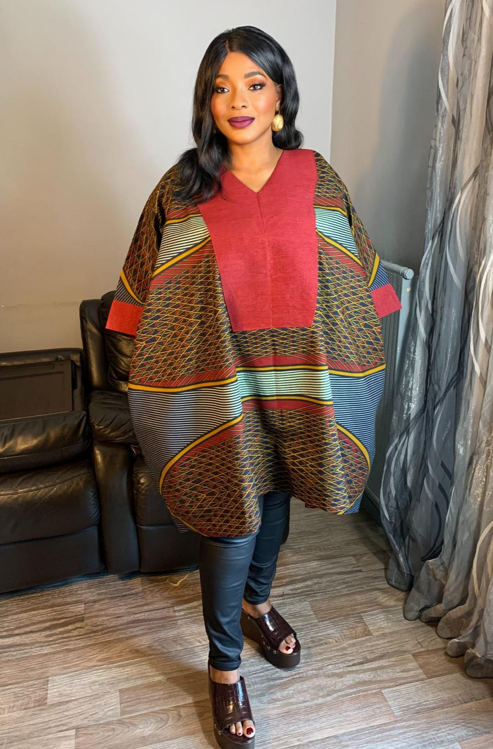 Robe  Wax Achorké – Héritage Yoruba Et Élégance Moderne Ankara 100%Coton