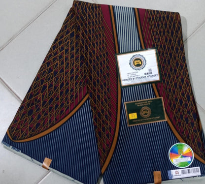 Tissus Wax Africain 100% Coton Ankara  1 à 12 yards Wax Hitarget   Ankara