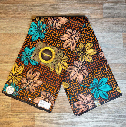 Tissus Wax Africain Ankara 1 à 6 yards Wax Supreme 100% Coton