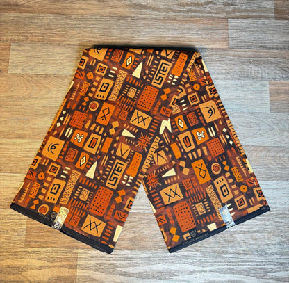 Tissus Wax Vintage Bogolan 1 à 12 yards Wax African  100% Coton Ankara