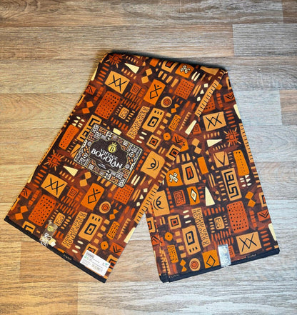 Tissus Wax Vintage Bogolan 1 à 12 yards Wax African  100% Coton Ankara