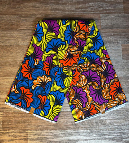 Tissus Wax  1 à 12 yards Wax Africain Wax 100 %Coton Ankara Fleur de Mariage  Coloré