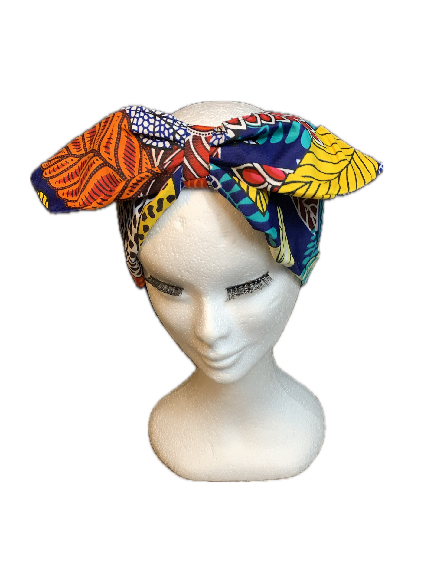 Wachs-Krawatten-Stirnband | Modeaccessoire aus afrikanischem Stoff