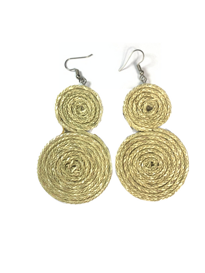 Raffia earrings