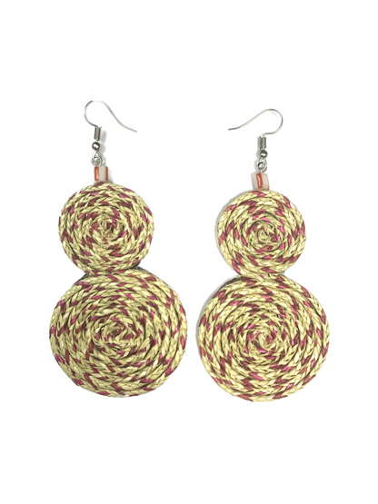 Raffia earrings