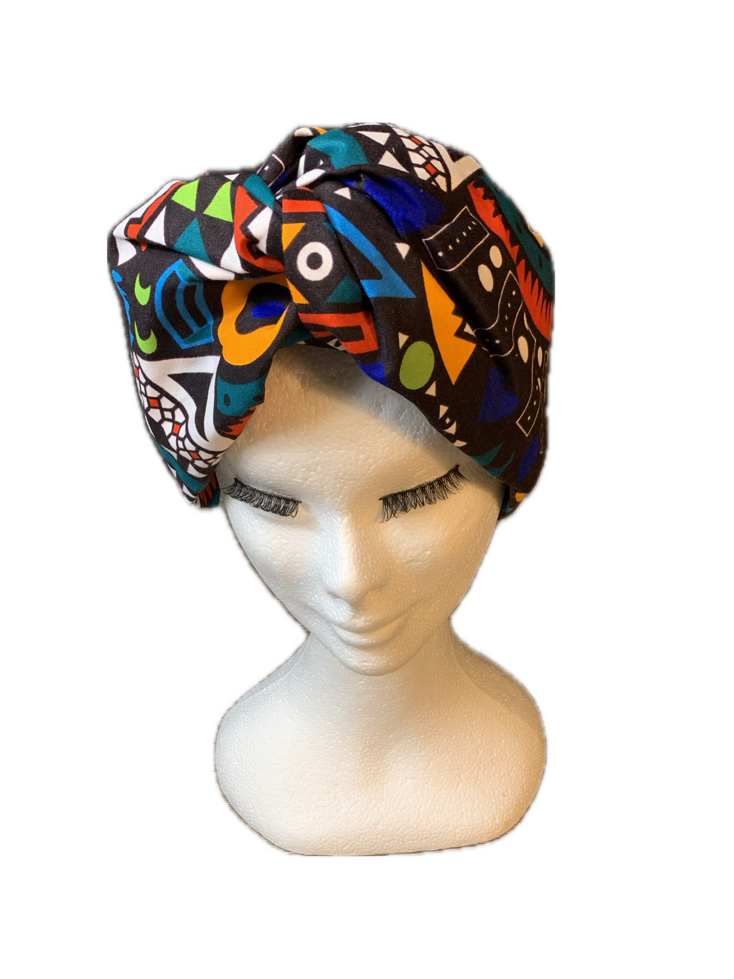 Gekreuztes Wachs-Stirnband | Modeaccessoire aus afrikanischem Stoff