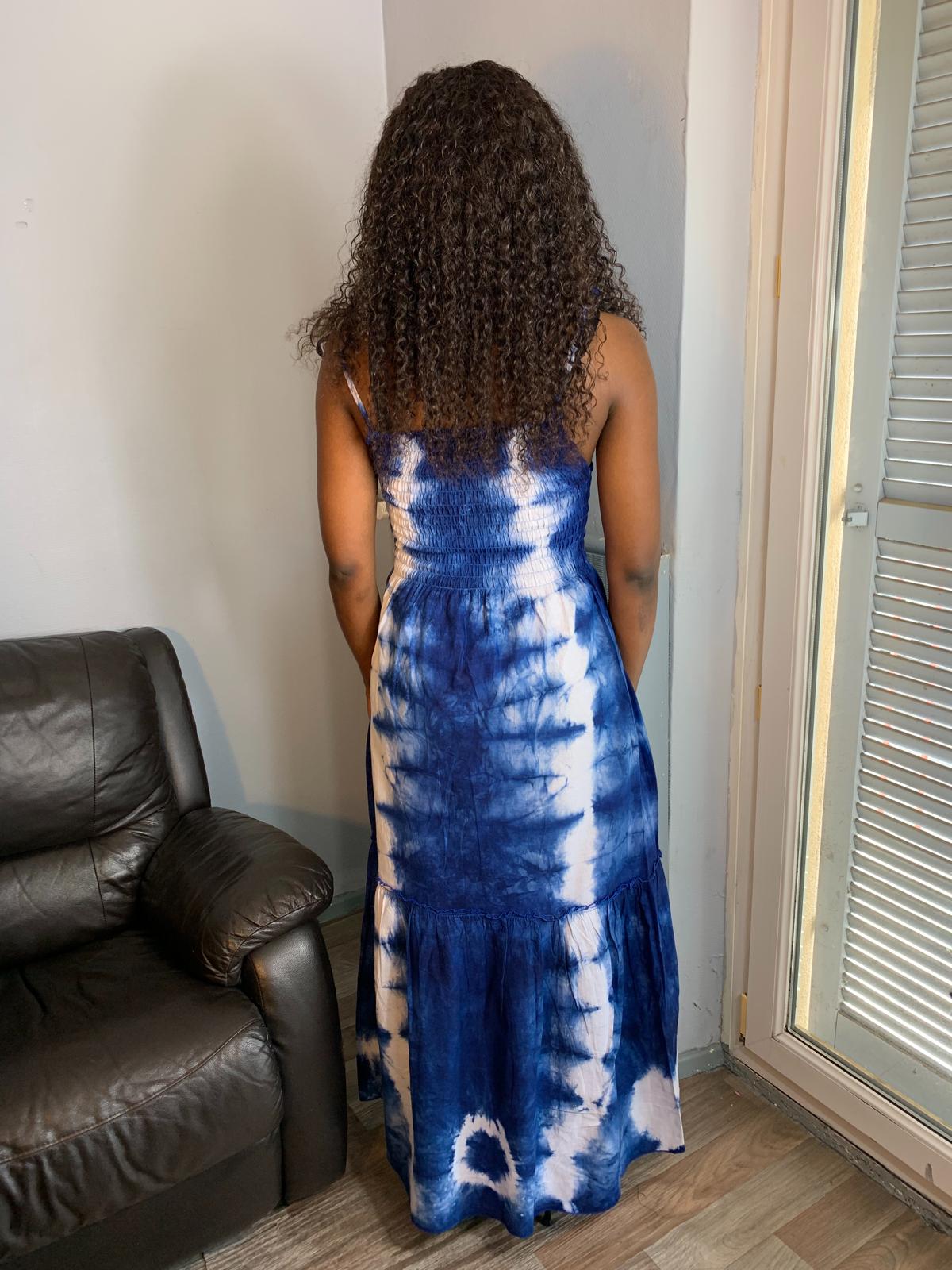 Robe Indigo Batik Bleu