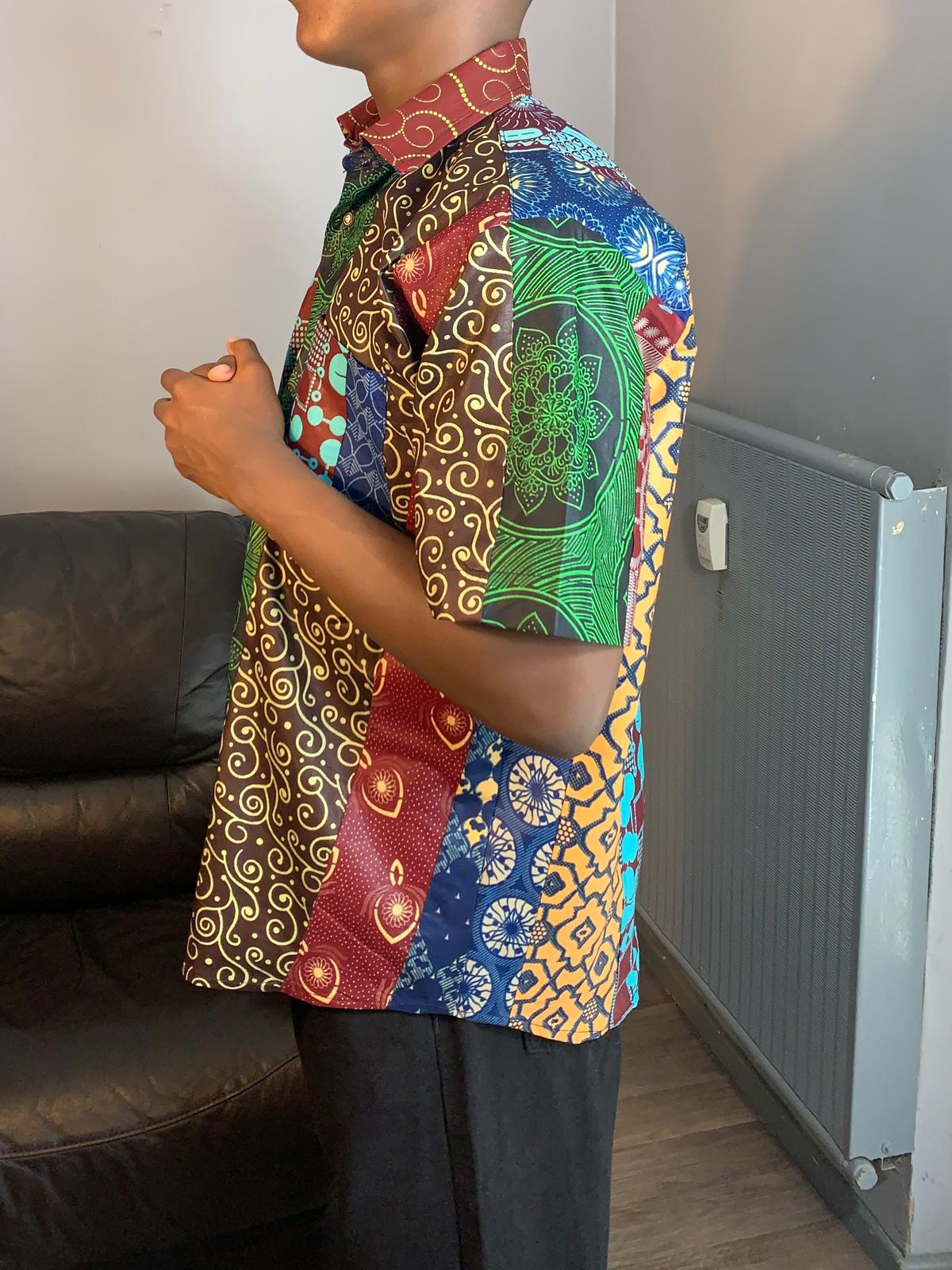 Patchwork Ankara Wax Shirts