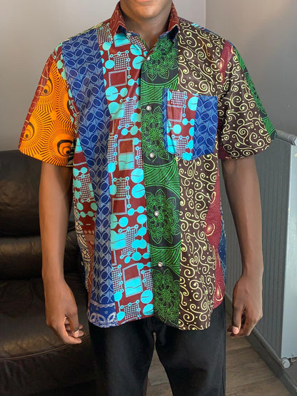 Patchwork Ankara Wax Shirts