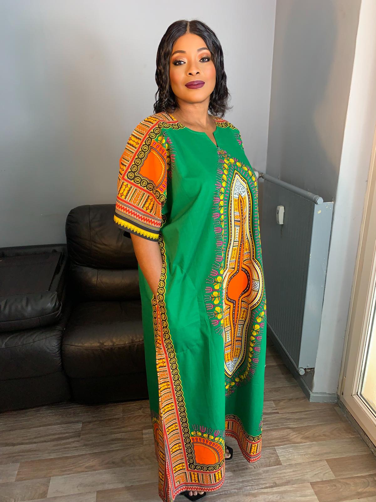 Robe Longue Dashiki  Authentique Mama & Papa