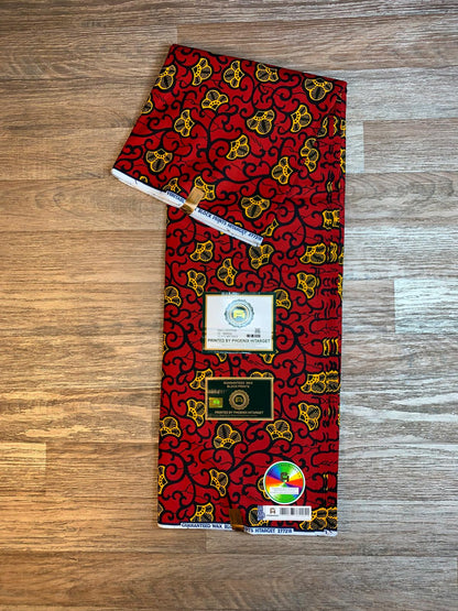 Tissus Wax Africain 100% Coton Ankara Design, 6 et 12 yard Wax Hitarget Authentique Collection