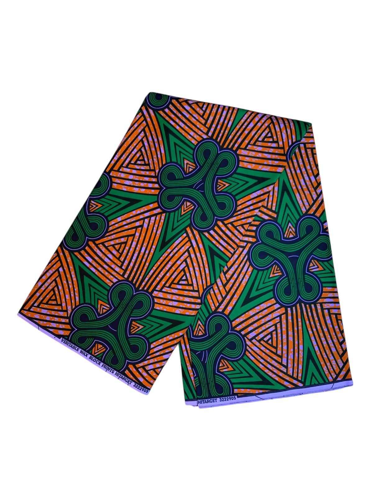 Tissus Wax Africain 100% Coton Ankara Design 6 yards Wax Hitarget Authentique Collection