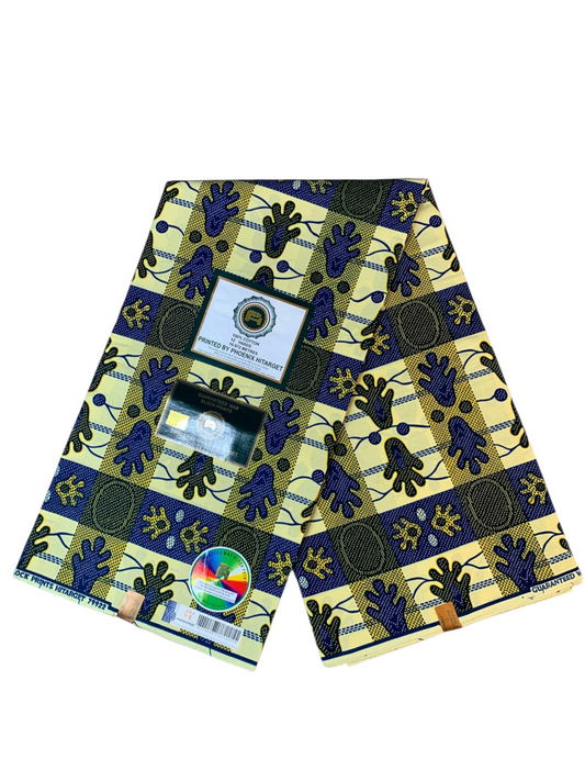 Tissus Wax Africain 100% Coton Ankara  1 à 6 yards Wax Hitarget Authentique  Collection Ankara Design