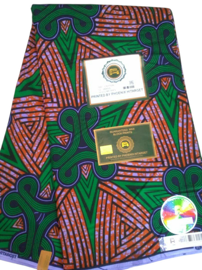 Tissus Wax Africain 100% Coton Ankara 1 à 6 yards Wax Hitarget
