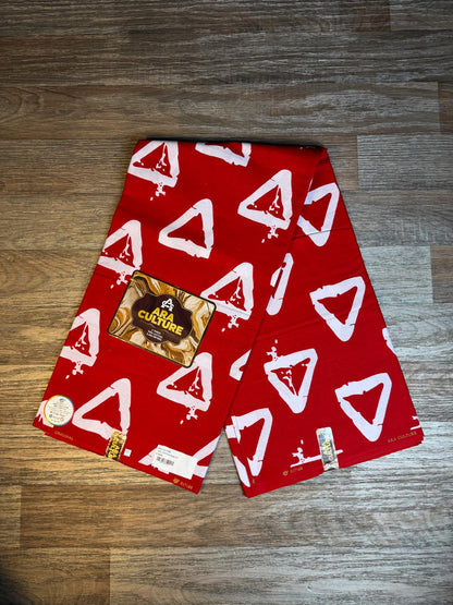 Tissus Wax Africain Ankara , Wax  Era Culture L'original 1 à 6 yards Bordeaux Blanc 100% Coton Tendance