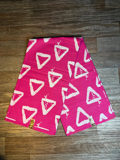 Tissus Wax Africain  Ankara , Wax Era Culture L'original 1 à 6 yards Rose Blanc 100% Coton Tendance