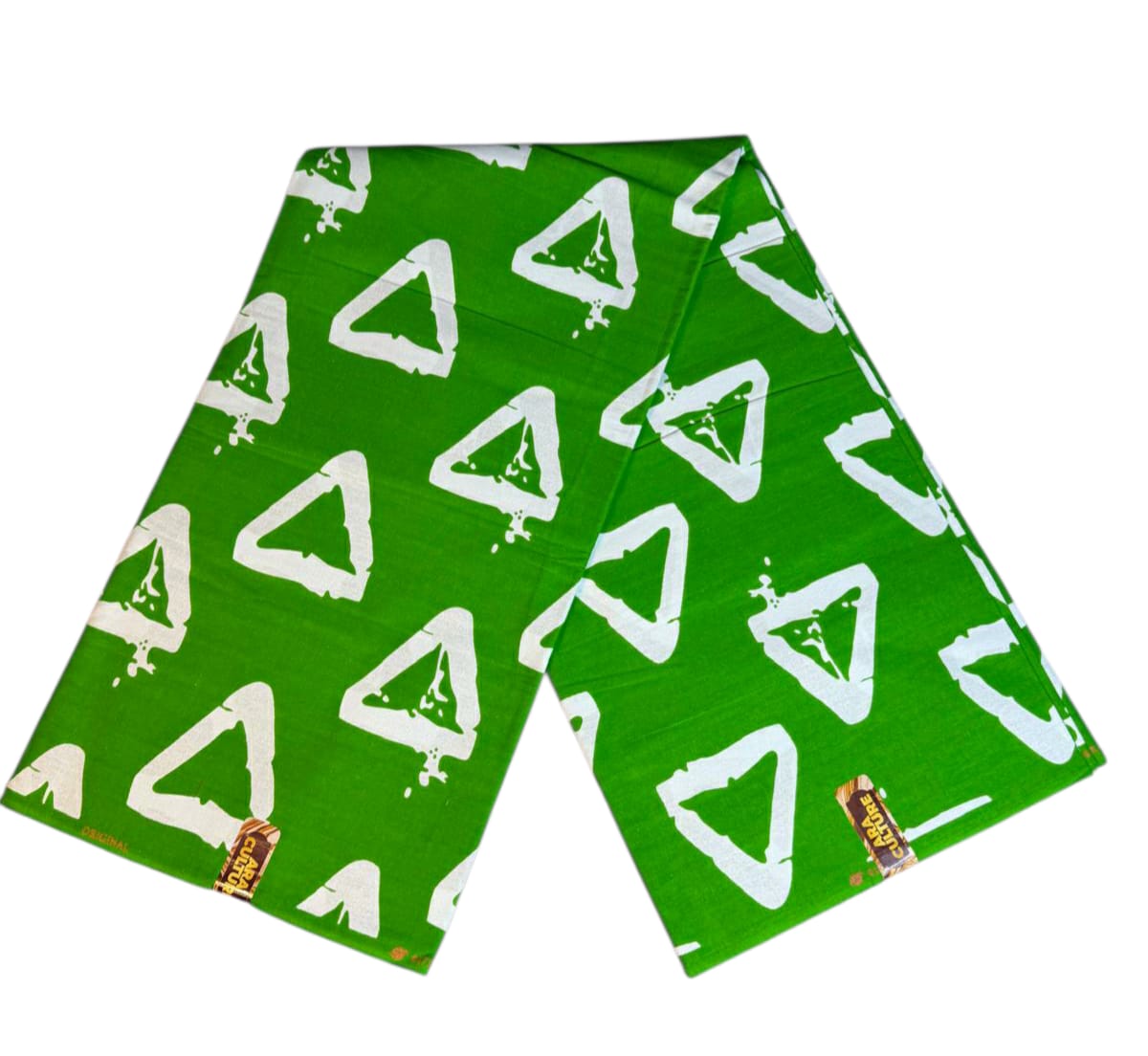 Tissus Wax Africain  Ankara , Wax Era Culture L'original 1 à 6 yards Wax Vert Blanc 100%Coton tendance