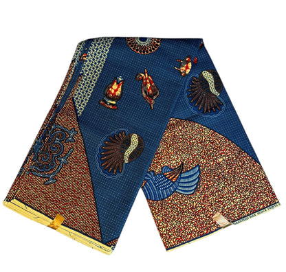 Afrikanische Wachsstoffe, 100 % Baumwolle, Ankara, 1 bis 6 Yards, Wax Hitarget Authentic Collection