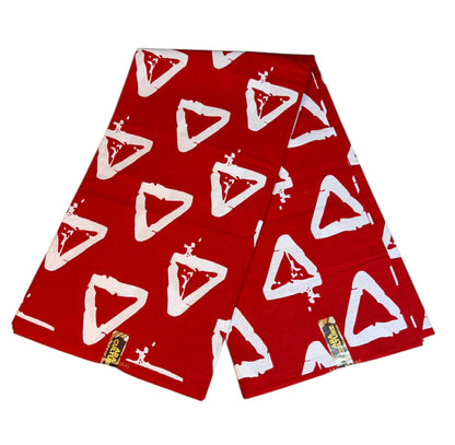 Tissus Wax Africain Ankara , Wax  Era Culture L'original 1 à 6 yards Bordeaux Blanc 100% Coton Tendance