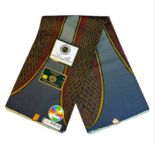 Afrikanische Wachsstoffe, 100 % Baumwolle, Ankara-Design, 1 bis 6 Yards, Wax Hitarget, authentisches Muster: Kollektion
