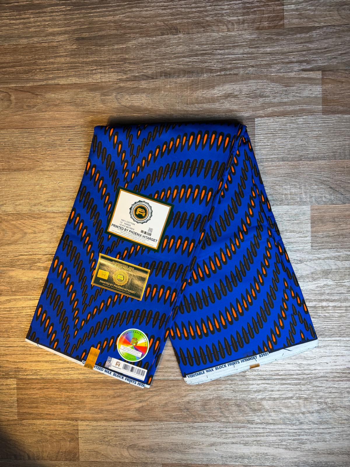 Afrikanische Wachsstoffe, 100 % Baumwolle, Ankara-Design, 1 bis 6 Yard, Wax Hitarget Authentic Collection
