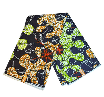 Tissus Wax Chigan Daho 1 à 6 yards Wax Africain 100% Coton Ankara